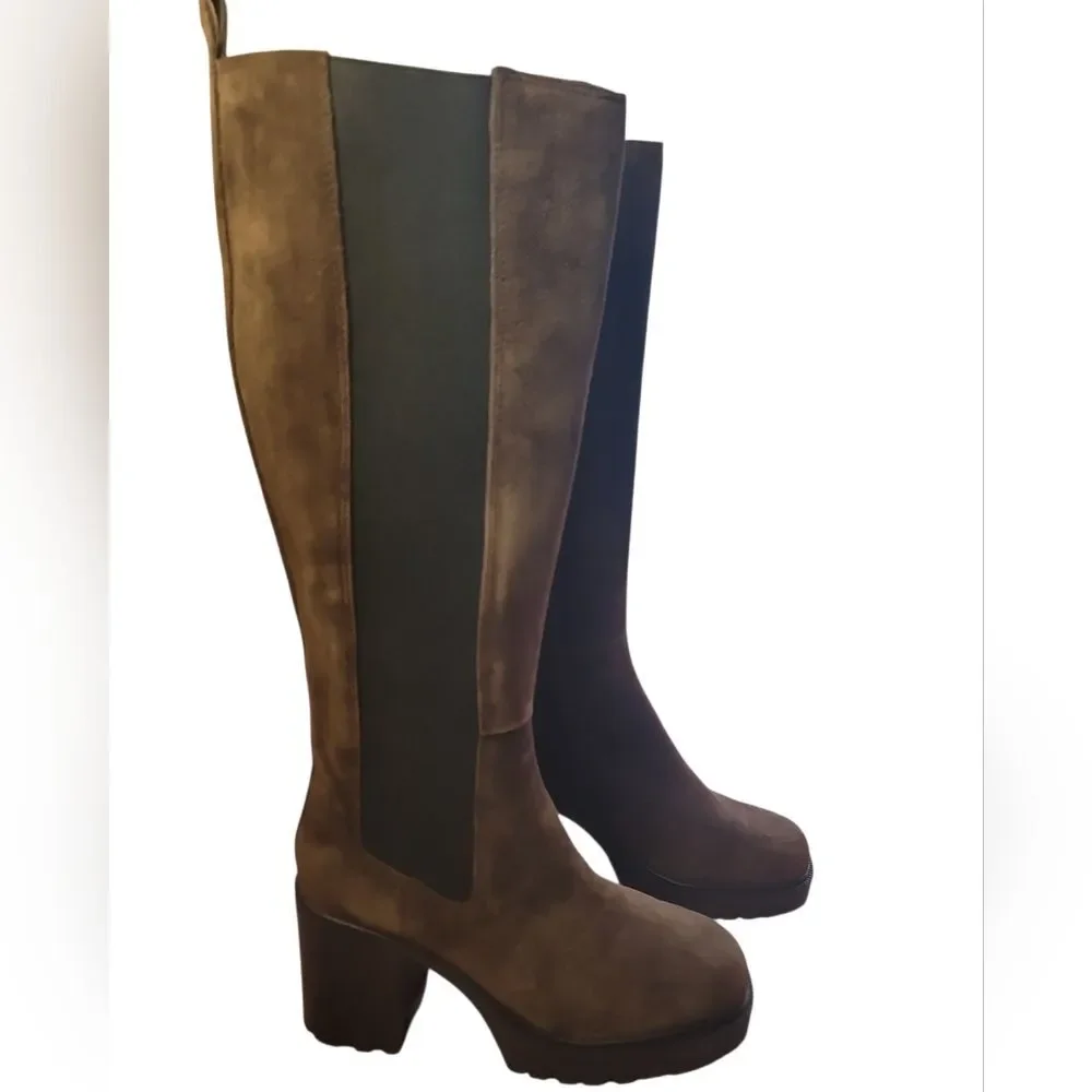 Steven Madden Deegan Women's High Knee  Brown Boots 10M
